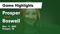 Prosper  vs Boswell   Game Highlights - Nov. 11, 2022