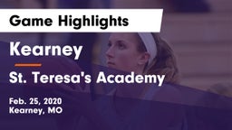 Kearney  vs St. Teresa's Academy  Game Highlights - Feb. 25, 2020
