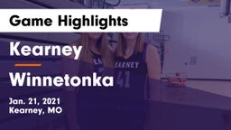 Kearney  vs Winnetonka  Game Highlights - Jan. 21, 2021
