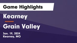 Kearney  vs Grain Valley  Game Highlights - Jan. 19, 2024