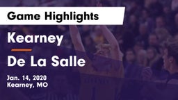 Kearney  vs De La Salle Game Highlights - Jan. 14, 2020