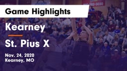 Kearney  vs St. Pius X  Game Highlights - Nov. 24, 2020