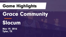 Grace Community  vs Slocum  Game Highlights - Nov 19, 2016