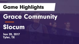 Grace Community  vs Slocum  Game Highlights - Jan 20, 2017