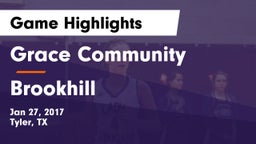 Grace Community  vs Brookhill Game Highlights - Jan 27, 2017