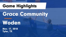 Grace Community  vs Woden  Game Highlights - Nov. 17, 2018