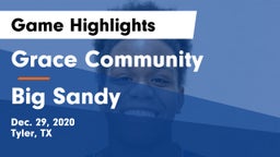 Grace Community  vs Big Sandy  Game Highlights - Dec. 29, 2020