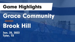 Grace Community  vs Brook Hill   Game Highlights - Jan. 25, 2022