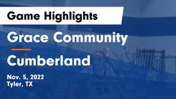 Grace Community  vs Cumberland Game Highlights - Nov. 5, 2022