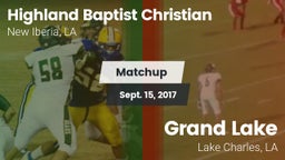 Matchup: Highland Baptist vs. Grand Lake  2017