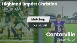 Matchup: Highland Baptist vs. Centerville  2017