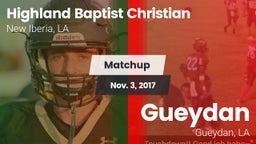 Matchup: Highland Baptist vs. Gueydan  2017