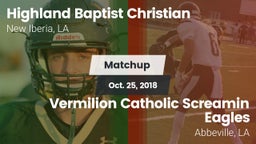 Matchup: Highland Baptist vs. Vermilion Catholic Screamin Eagles 2018