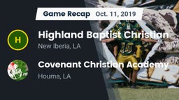 Recap: Highland Baptist Christian  vs. Covenant Christian Academy  2019