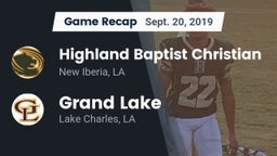 Recap: Highland Baptist Christian  vs. Grand Lake  2019