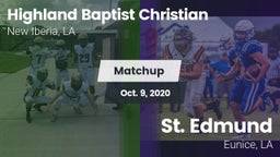 Matchup: Highland Baptist vs. St. Edmund  2020
