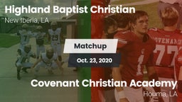Matchup: Highland Baptist vs. Covenant Christian Academy  2020
