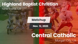 Matchup: Highland Baptist vs. Central Catholic  2020