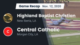 Recap: Highland Baptist Christian  vs. Central Catholic  2020