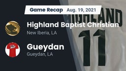 Recap: Highland Baptist Christian  vs. Gueydan  2021