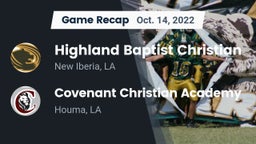 Recap: Highland Baptist Christian  vs. Covenant Christian Academy  2022