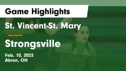 St. Vincent-St. Mary  vs Strongsville  Game Highlights - Feb. 10, 2023