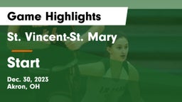 St. Vincent-St. Mary  vs Start  Game Highlights - Dec. 30, 2023