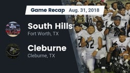 Recap: South Hills  vs. Cleburne  2018
