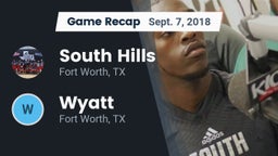 Recap: South Hills  vs. Wyatt  2018