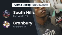 Recap: South Hills  vs. Granbury  2018