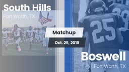 Matchup: South Hills High vs. Boswell   2019