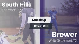 Matchup: South Hills High vs. Brewer  2019