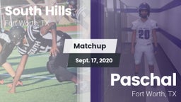 Matchup: South Hills High vs. Paschal  2020