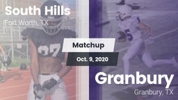 Matchup: South Hills High vs. Granbury  2020