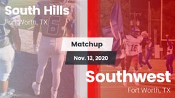 Matchup: South Hills High vs. Southwest  2020