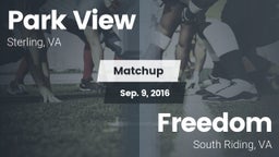 Matchup: Park View High Schoo vs. Freedom  2016