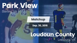 Matchup: Park View High Schoo vs. Loudoun County  2016