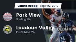 Recap: Park View  vs. Loudoun Valley  2017