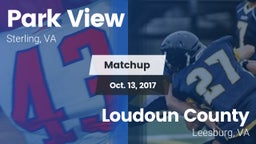Matchup: Park View High Schoo vs. Loudoun County  2017