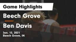 Beech Grove  vs Ben Davis  Game Highlights - Jan. 12, 2021
