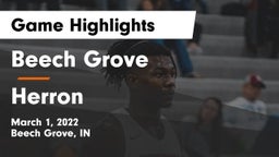 Beech Grove  vs Herron  Game Highlights - March 1, 2022