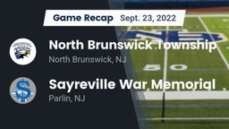 Recap: North Brunswick Township  vs. Sayreville War Memorial  2022