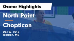 North Point  vs Chopticon Game Highlights - Dec 07, 2016