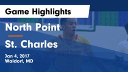 North Point  vs St. Charles  Game Highlights - Jan 4, 2017
