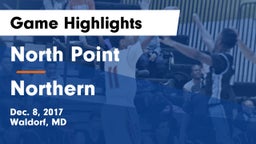 North Point  vs Northern  Game Highlights - Dec. 8, 2017