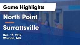 North Point  vs Surrattsville  Game Highlights - Dec. 13, 2019