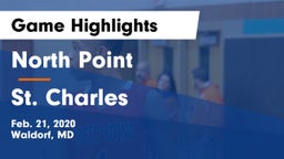 North Point  vs St. Charles  Game Highlights - Feb. 21, 2020