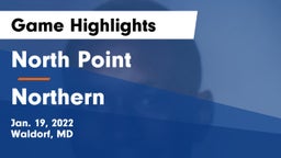 North Point  vs Northern  Game Highlights - Jan. 19, 2022