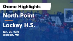 North Point  vs Lackey H.S. Game Highlights - Jan. 25, 2023