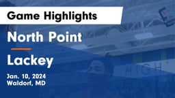 North Point  vs Lackey  Game Highlights - Jan. 10, 2024